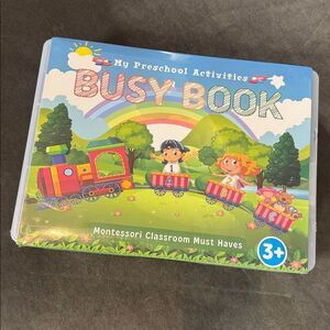 My Preschool Activities Busy Book for Toddlers 2-4 in Storage Box NEW